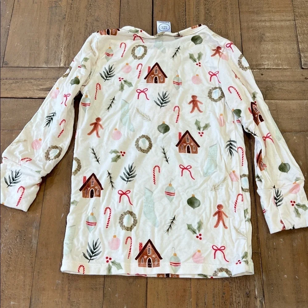 Lou Lou & co buddy holiday pajamas 12-24 months gingerbread Christmas 2 piece